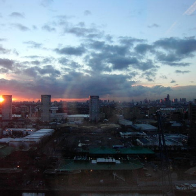 Sunset, Lopndon from Docklands