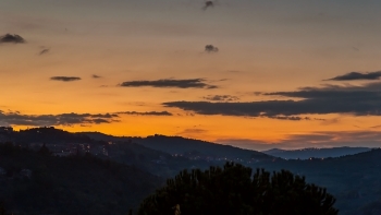 The view from the balcony